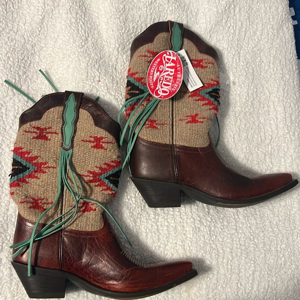 Laredo® Ladies Bailey Western Snip Toe cowgirl boots size 9.5 women’s